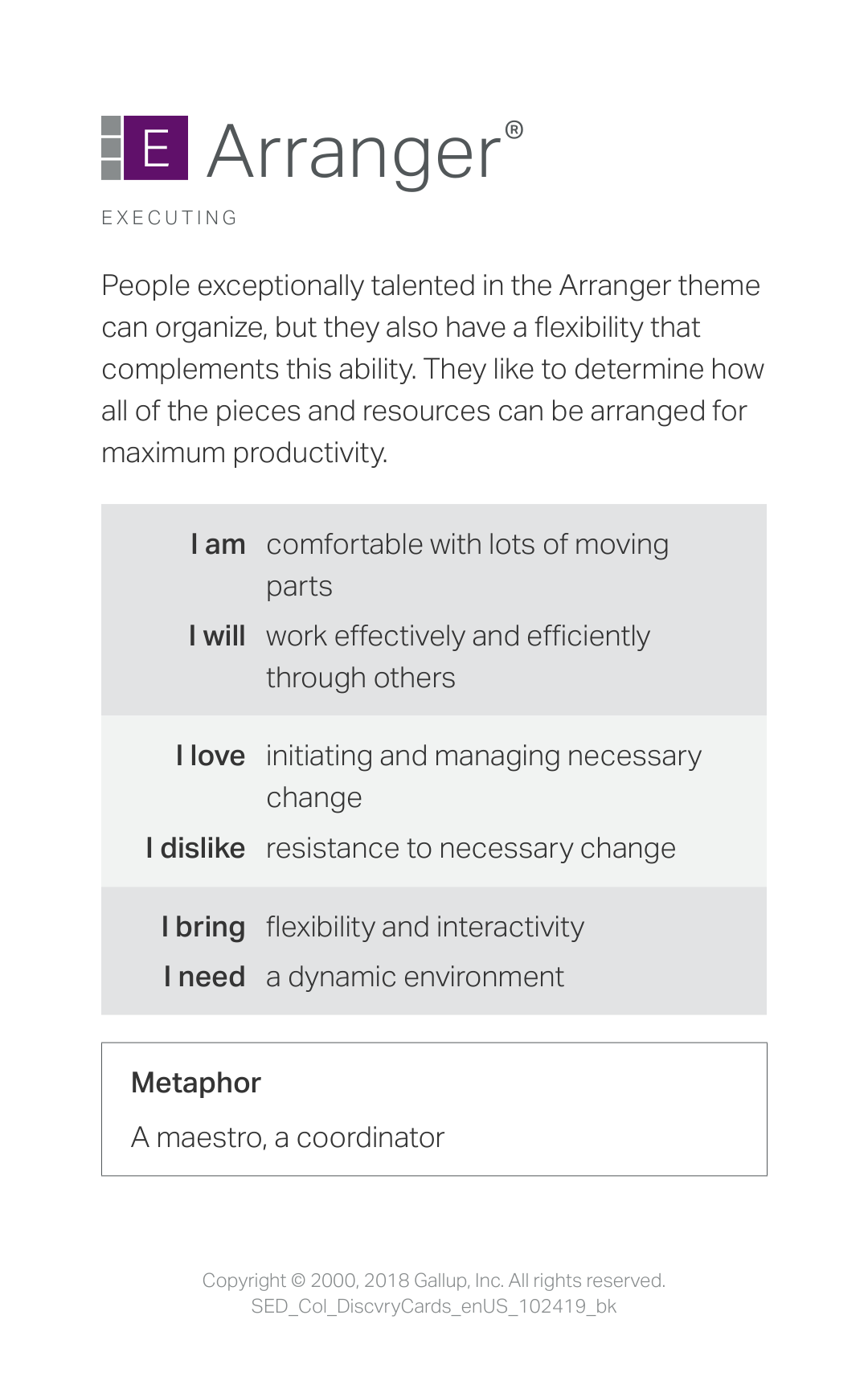 Arranger